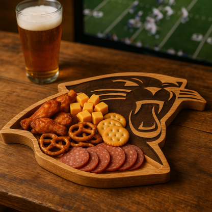 Team Legacy Wooden Charcuterie Board – Limited Edition Game Day Platter