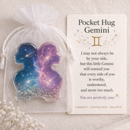 Zodiac Glass Pocket Hug