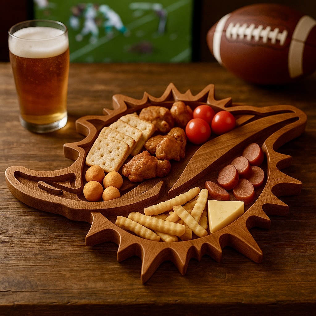 Team Legacy Wooden Charcuterie Board – Limited Edition Game Day Platter