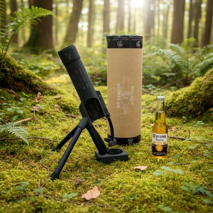 🚀 51mm Beer Bottle Mortar Bottle Opener 🍻– Novelty Cap-Launching Desk & Bar Accessory