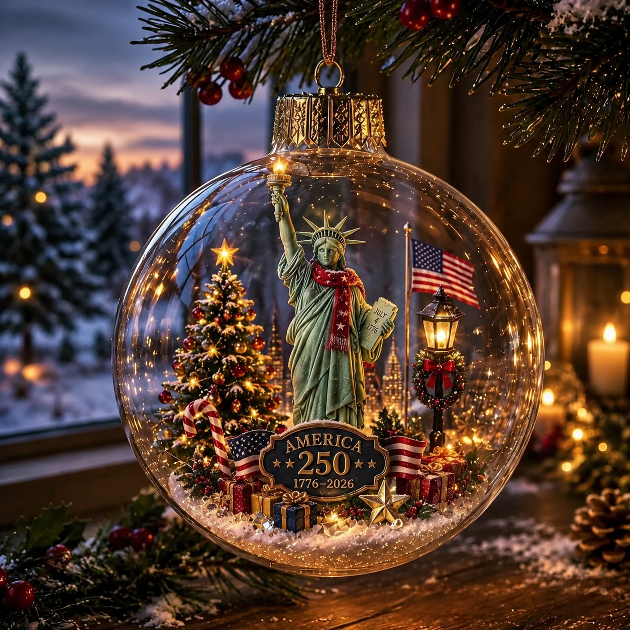 🔥LAST DAY 75% OFF!!🔥 America 250 Heritage Crystal Ornament™