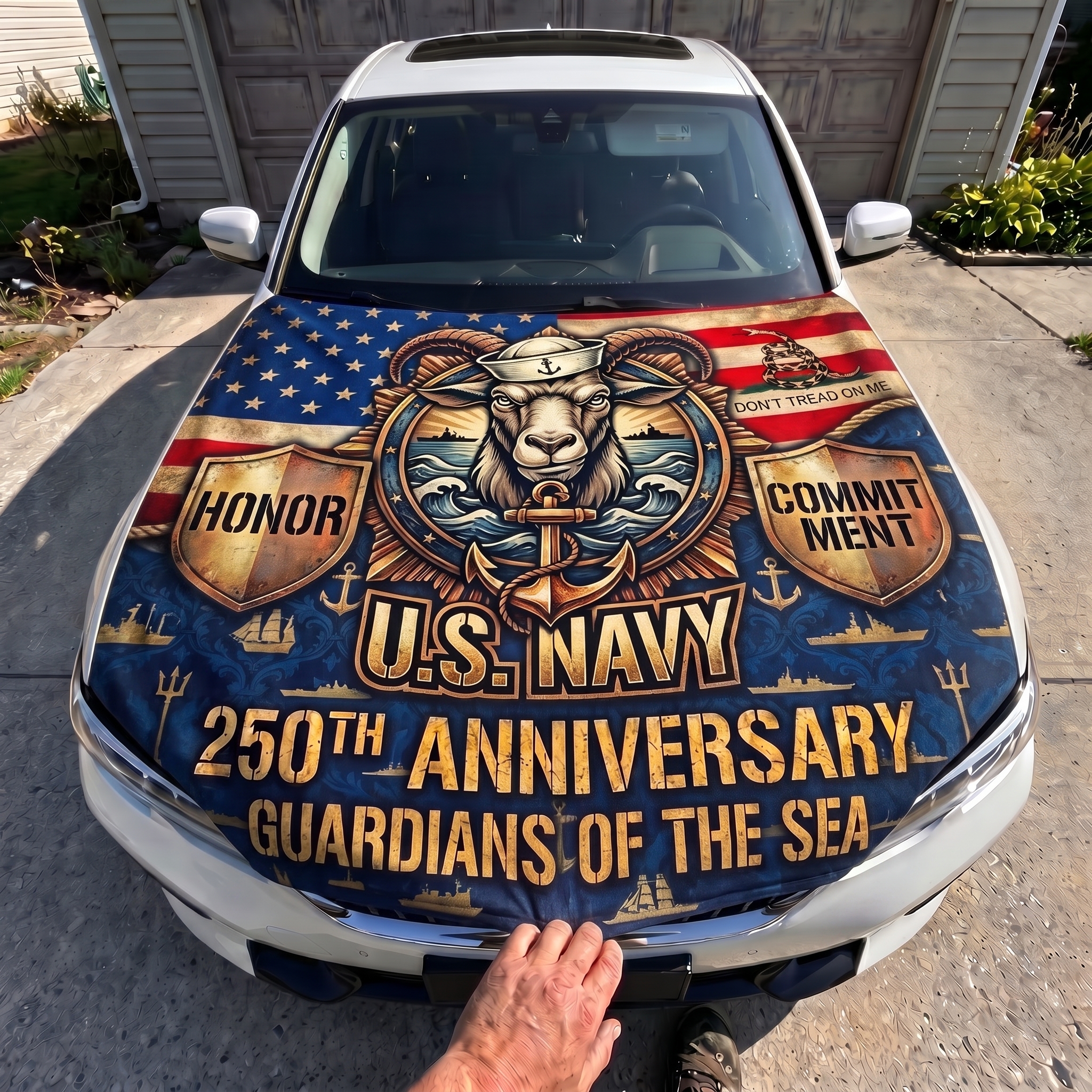 🎖️ Last-Day Big Discounts 🇺🇸 250th Anniversary Military Tribute Hood Flag Cover