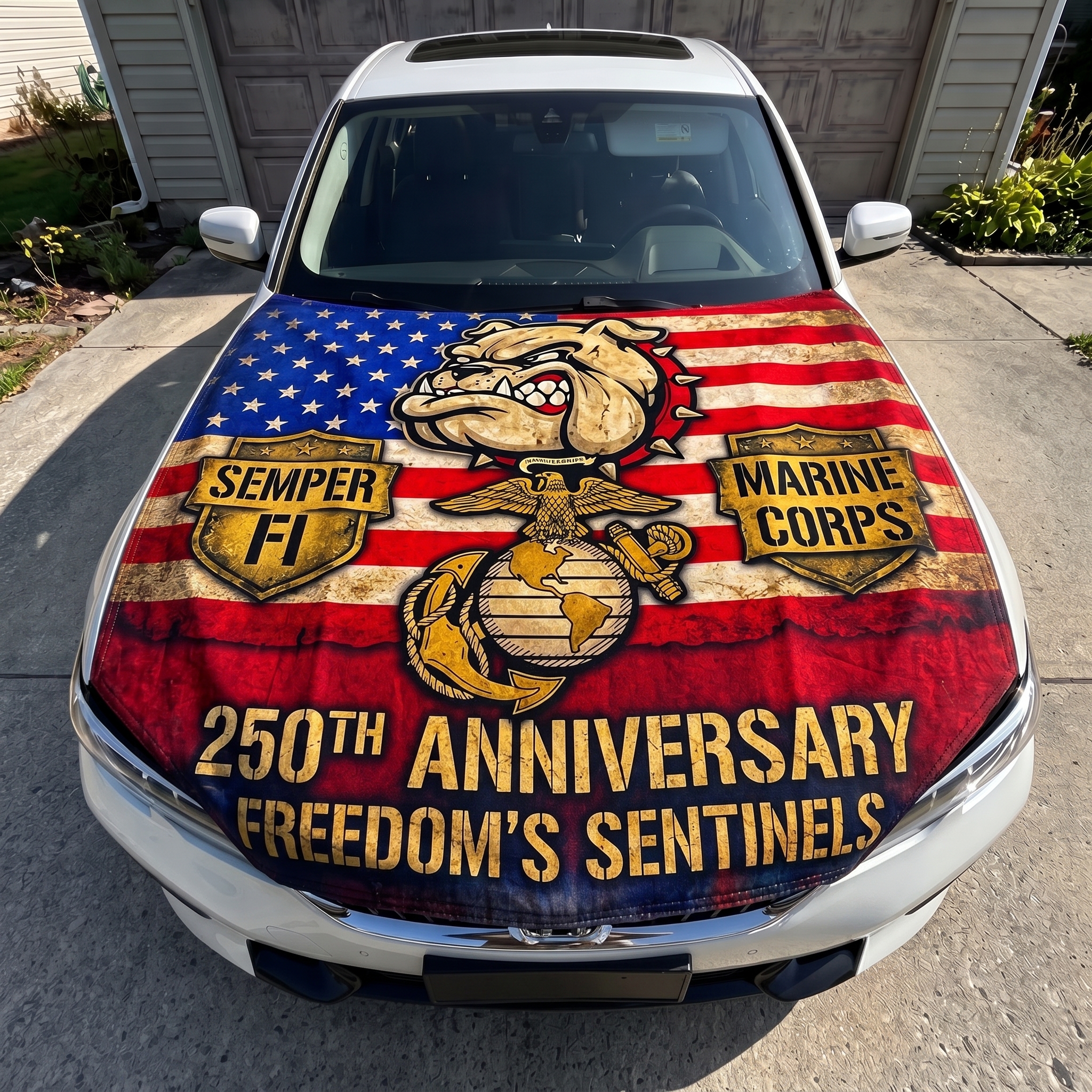 🎖️ Last-Day Big Discounts 🇺🇸 250th Anniversary Military Tribute Hood Flag Cover
