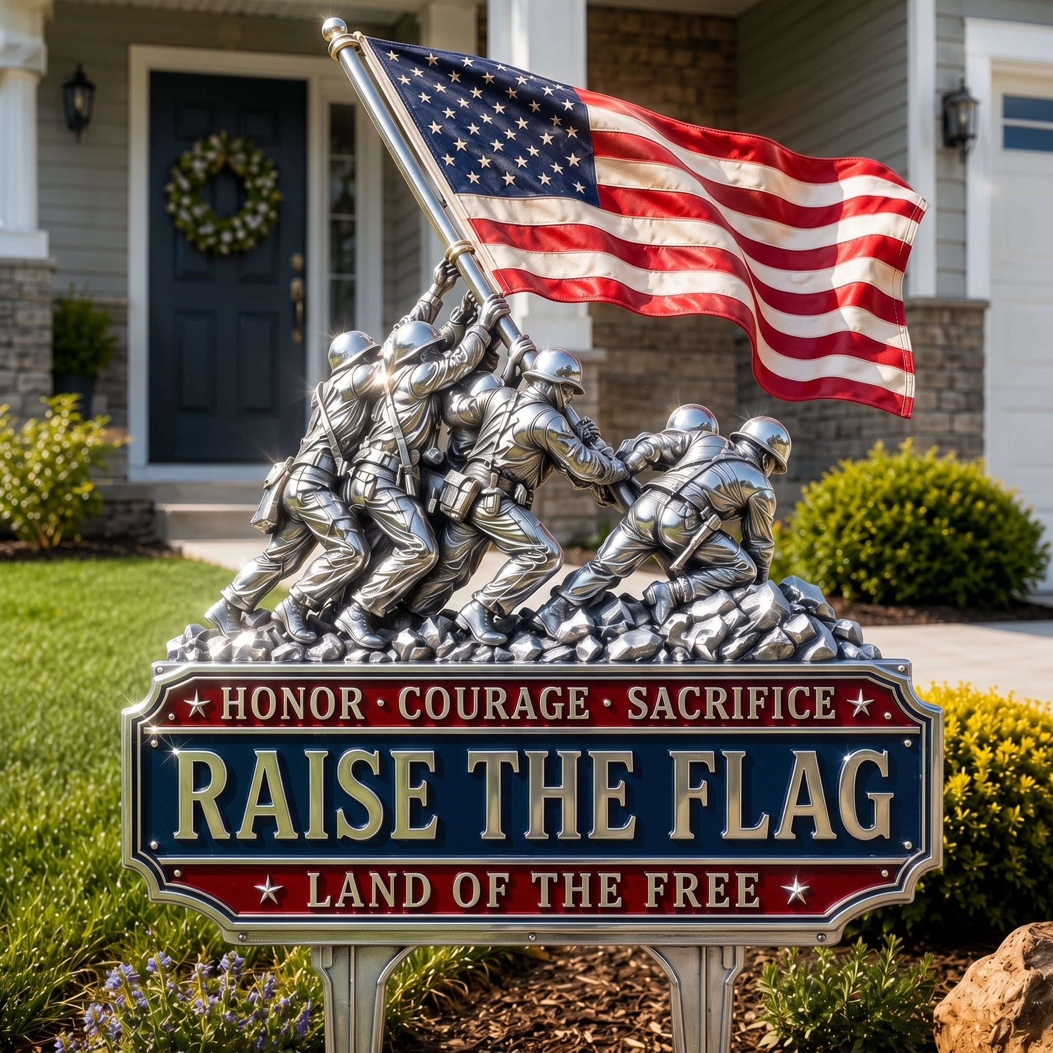 🇺🇸🔥70% Off Sale on the Last Day - Raise The Flag Patriotic Garden Stake