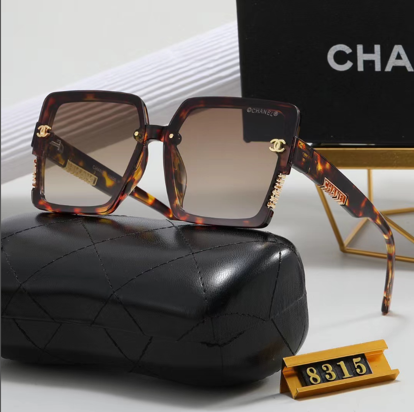 C style classic square frame sunglasses-Luxeon