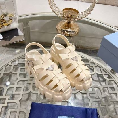 P style Zigzag Roman Woven Beach Slippers