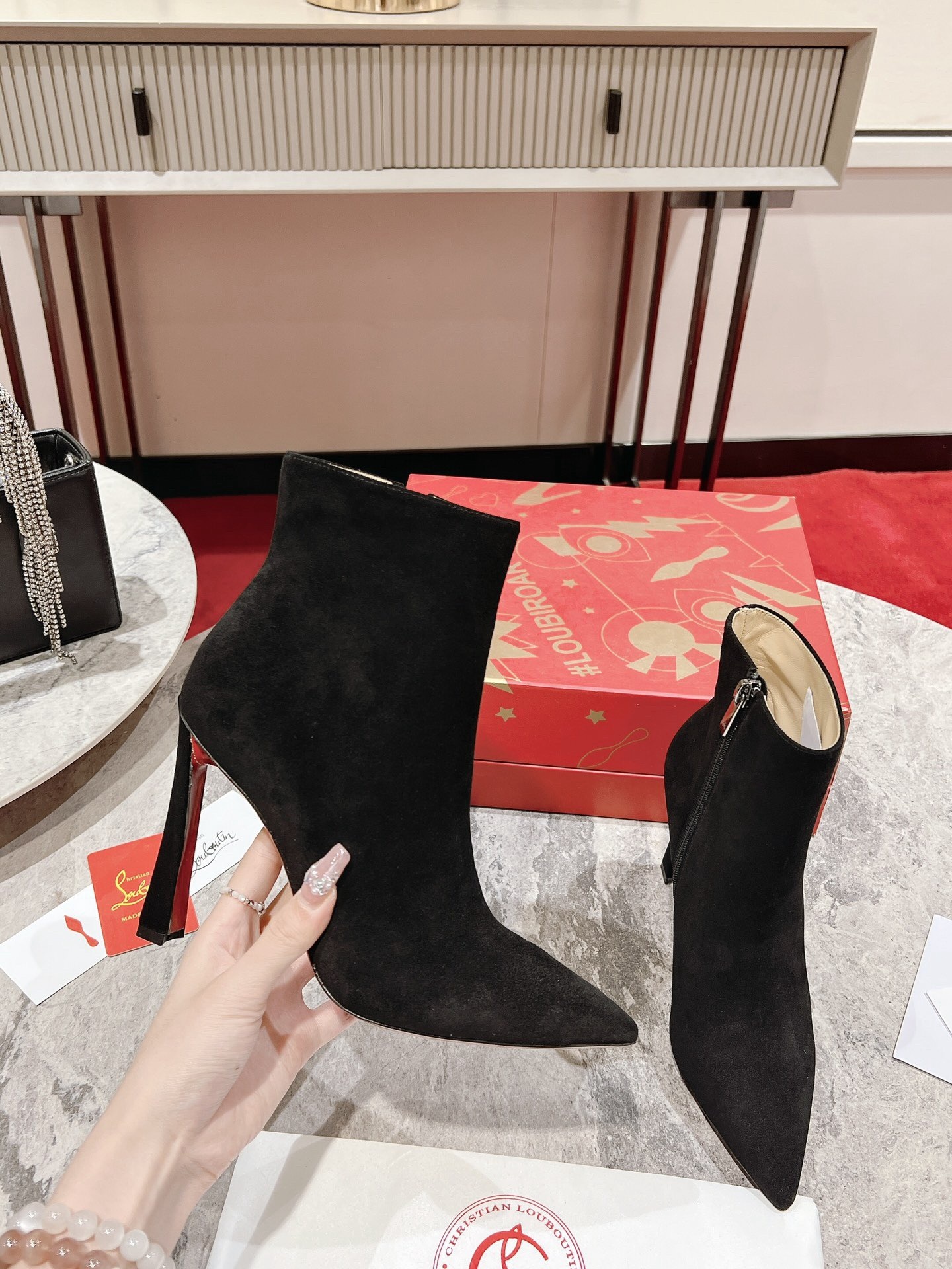 Suede high heels 9cm/35-42