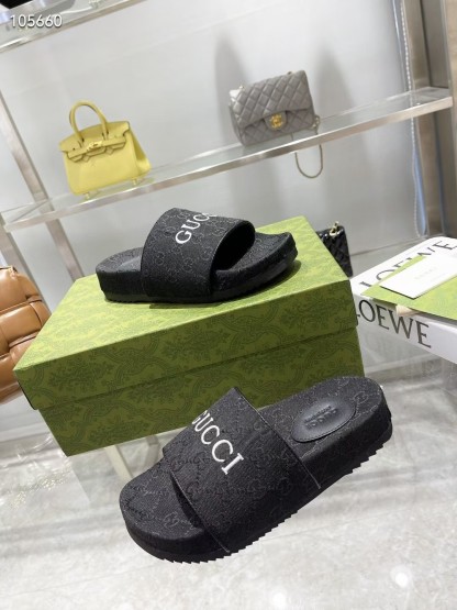 G style pop jacquard summer flat slippers-Luxeon