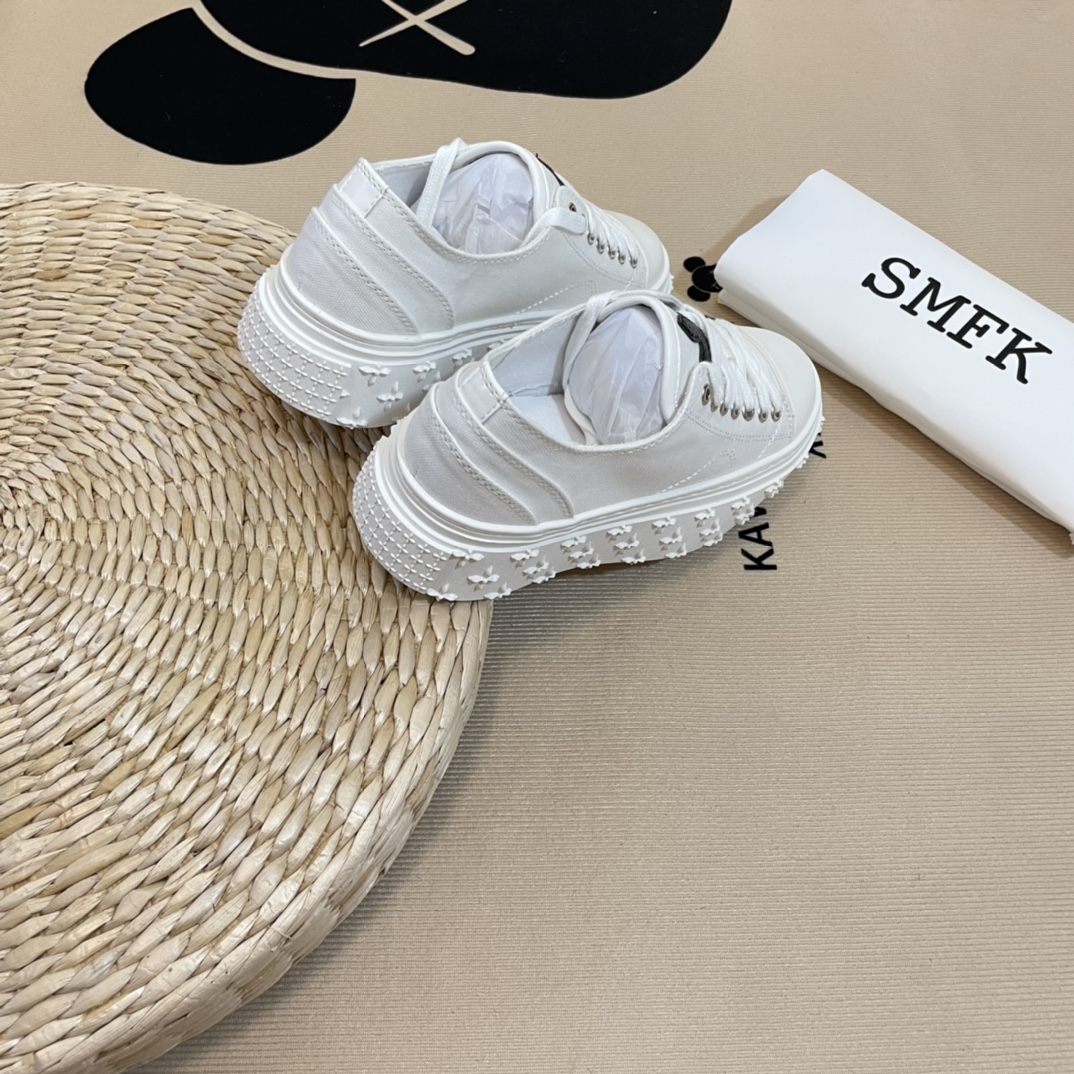 SMFK Tide Cross logo thick sole casual shoes-Luxeon