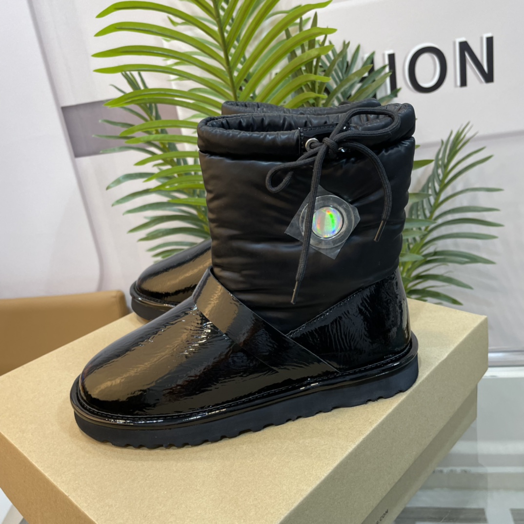 UGG new autumn & winter TPU down feather snow boots-Luxeon