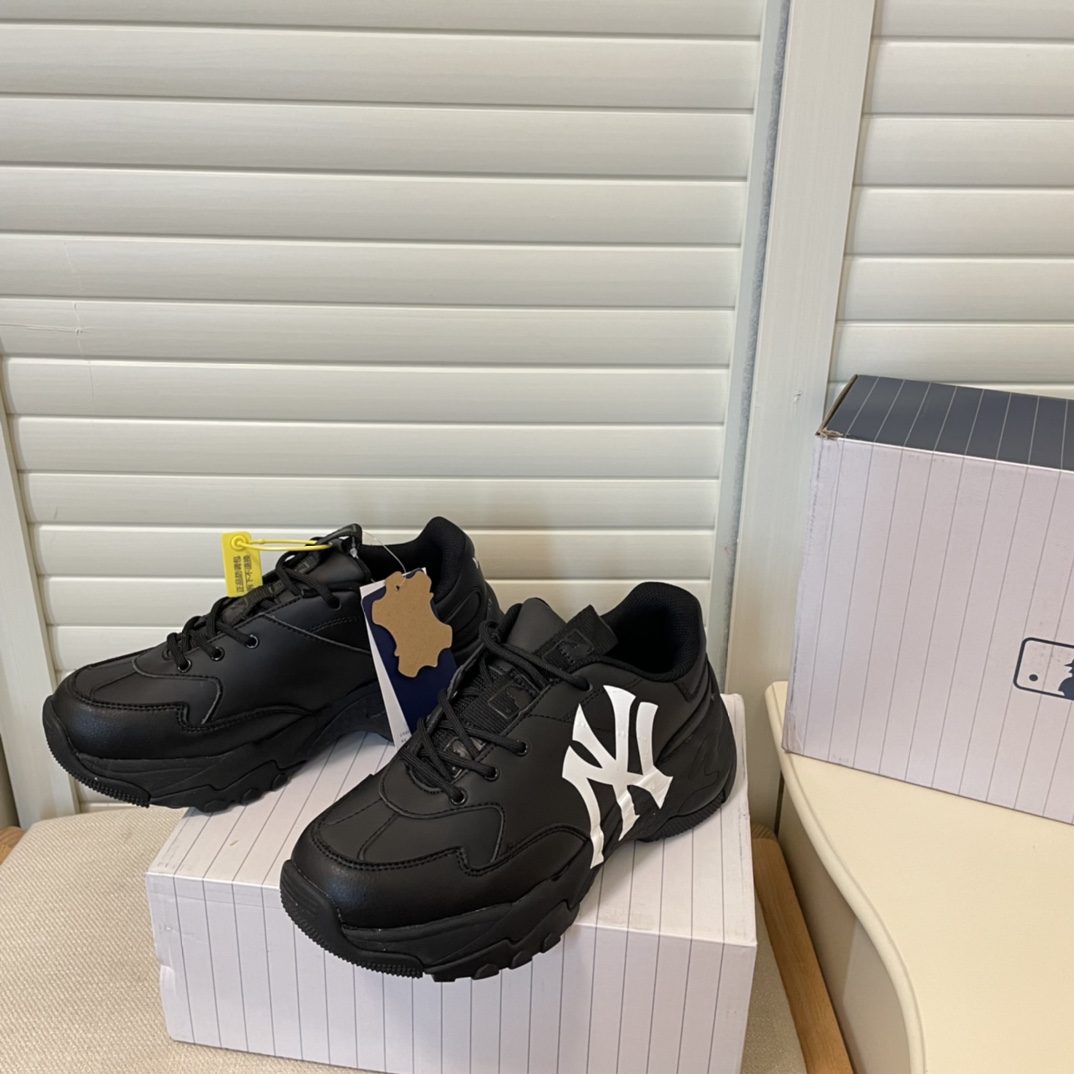 MLB new height-increasing thick sole sneakers casual shoes-Luxeon