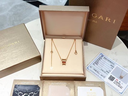 Bulgari Classic Sterling Silver S925 Complete Necklace-Luxeon