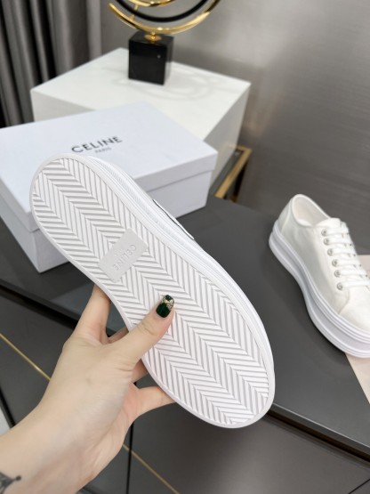 C style low heel canvas casual shoes-Luxeon