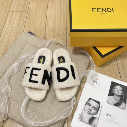 F style new women winter plush slippers-Luxeon