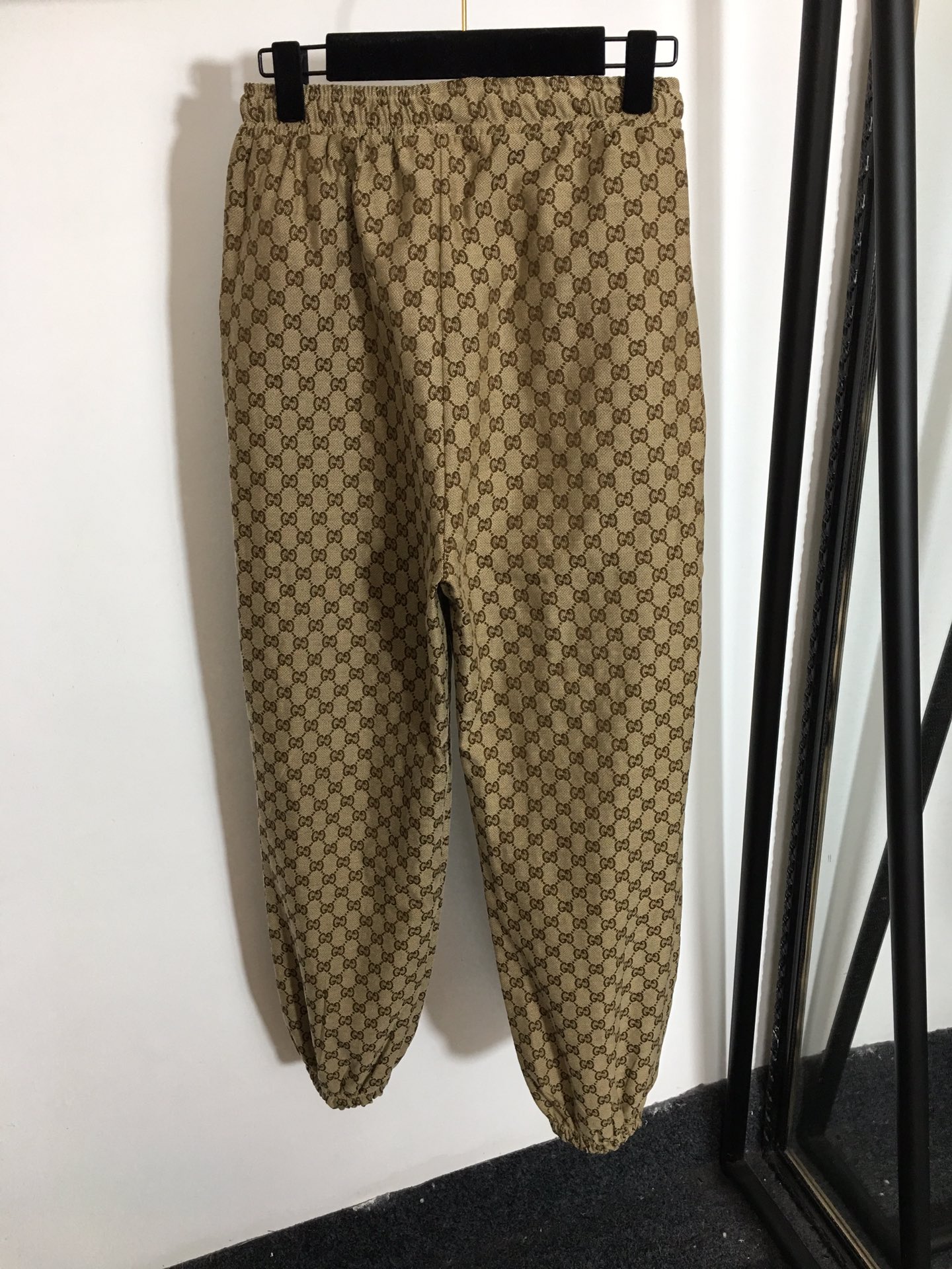 G style Jacquard Elastic Waist Gaiter Lounge Pants-Luxeon