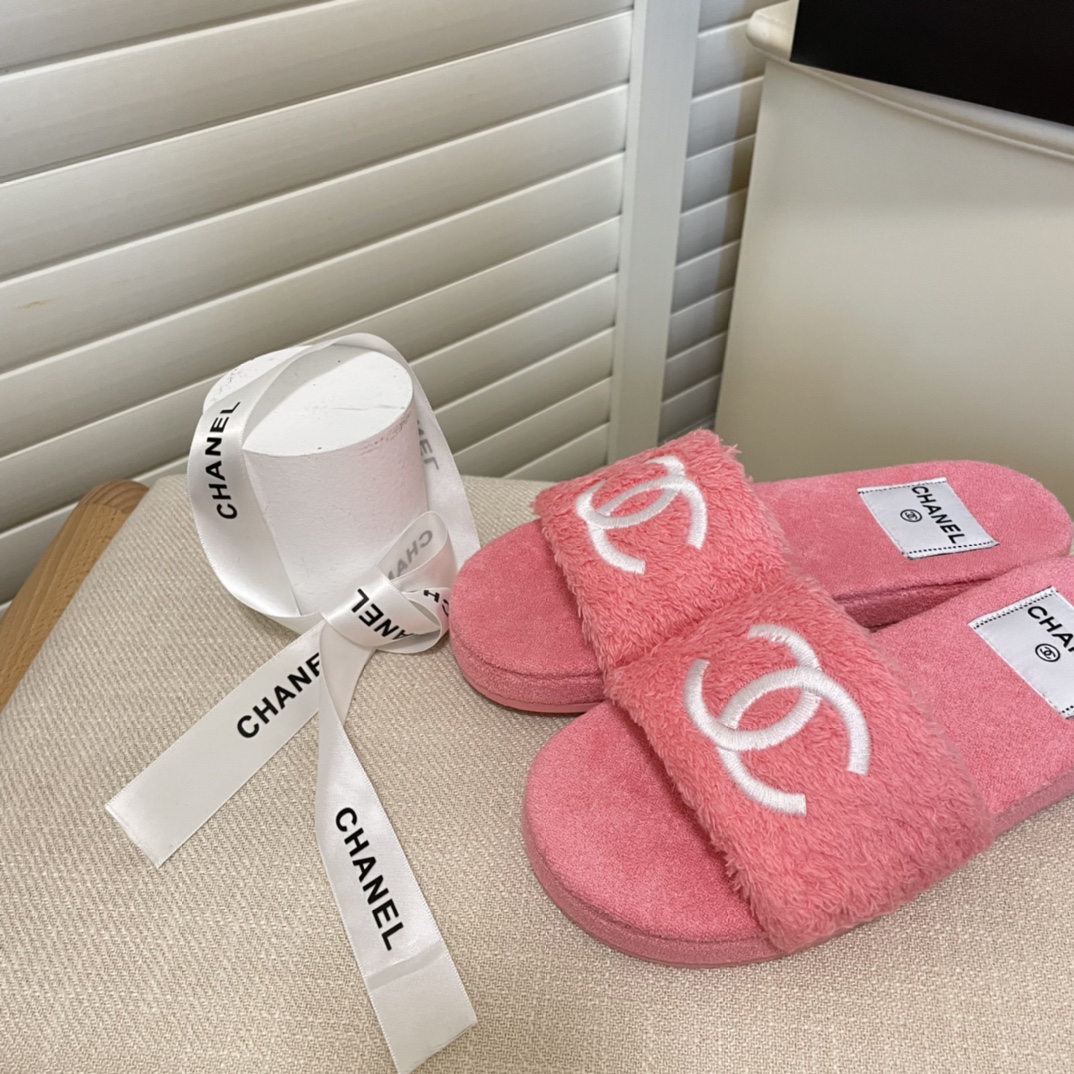 C style double-C winter wool slippers-Luxeon