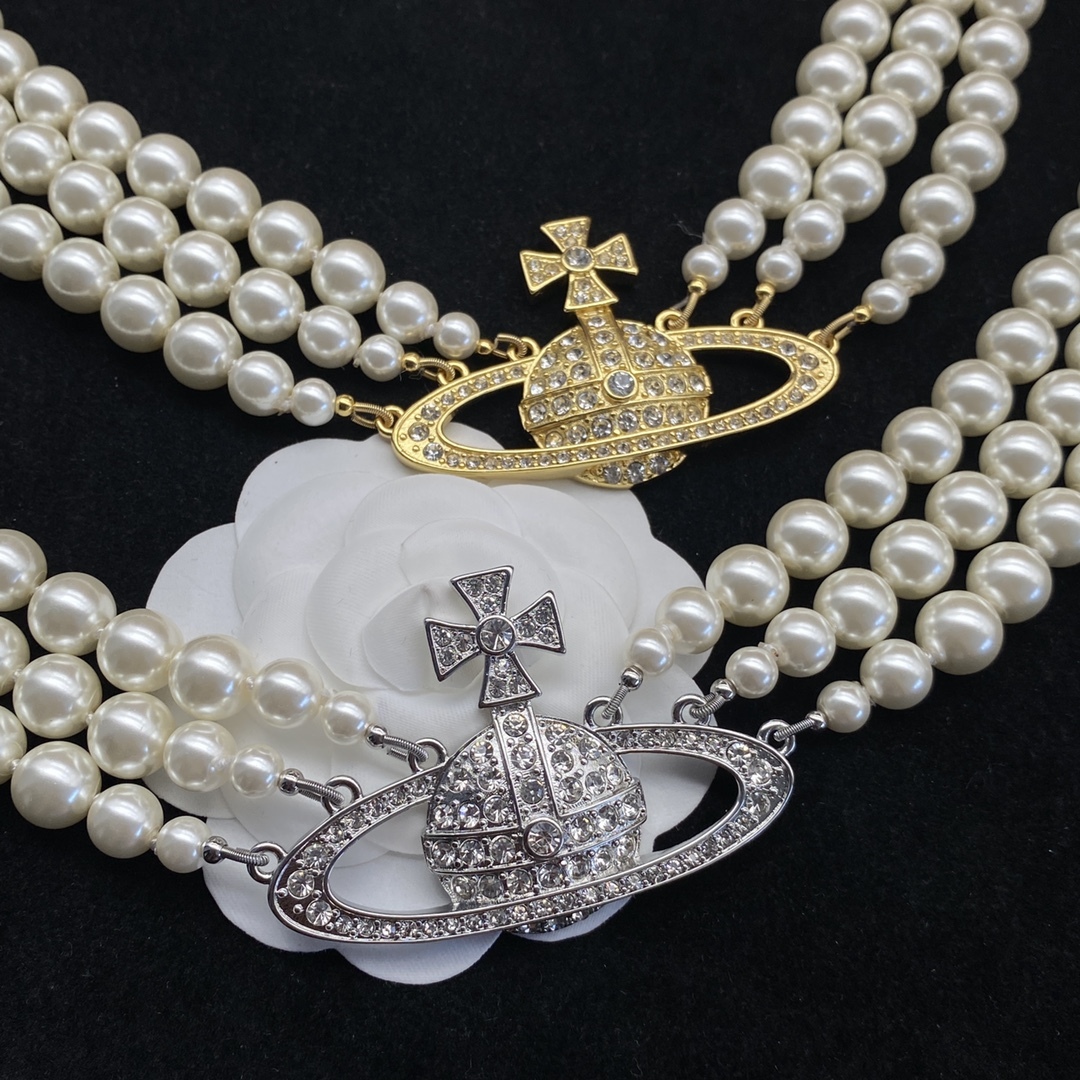 Western Queen Mother's Pearl Necklace-Luxeon