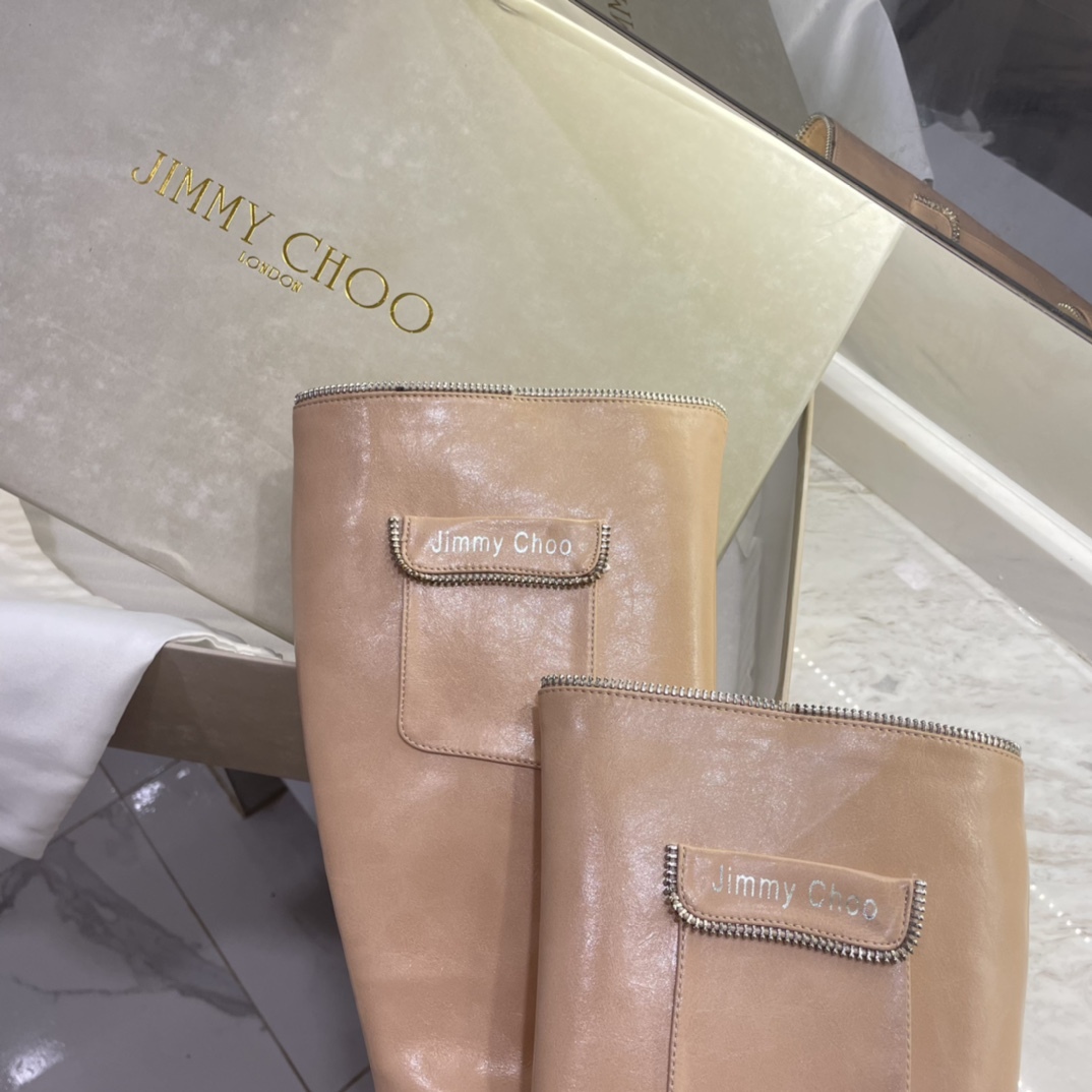 Jimmy Choo new autumn winter zipper knee & ankle boots-Luxeon