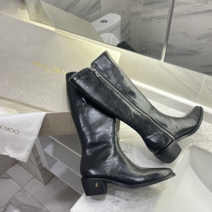 Jimmy Choo new autumn winter zipper knee & ankle boots-Luxeon