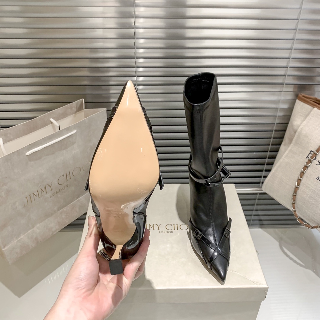 Jimmy Choo riders high heel boots-Luxeon