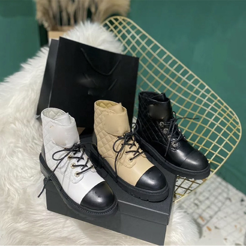 C style Women Lace-Up Ankles Boots-Luxeon