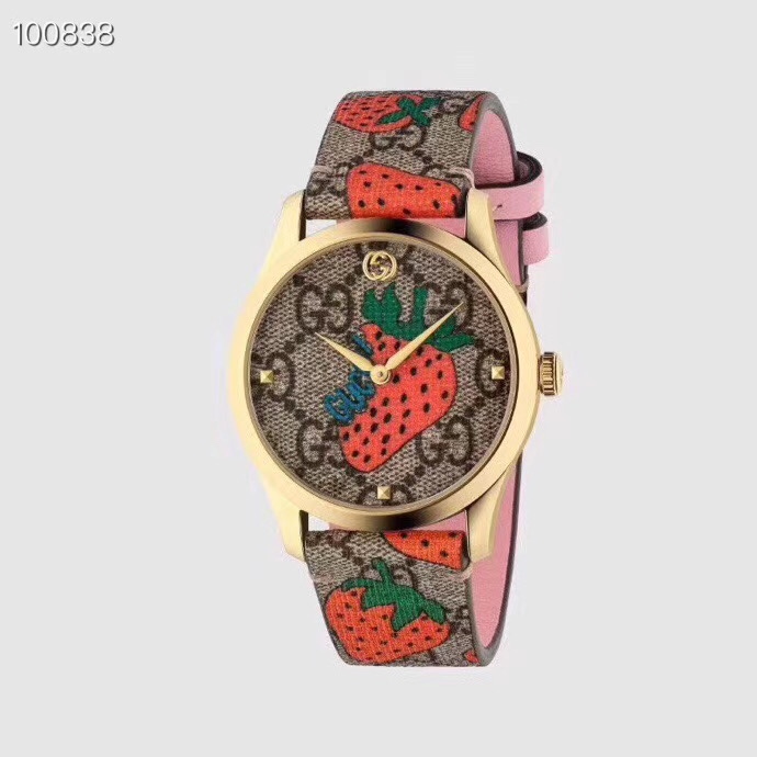 G style G-Timeless Series Watch Strawberry Print-Luxeon