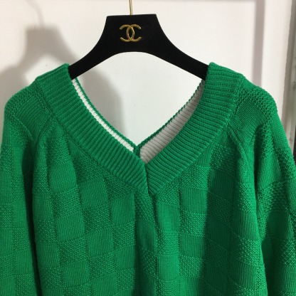 BV Wide neck weaved long sleeve sweater-Luxeon