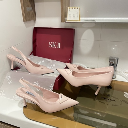 P style classic patent leather sandals high heels-Luxeon