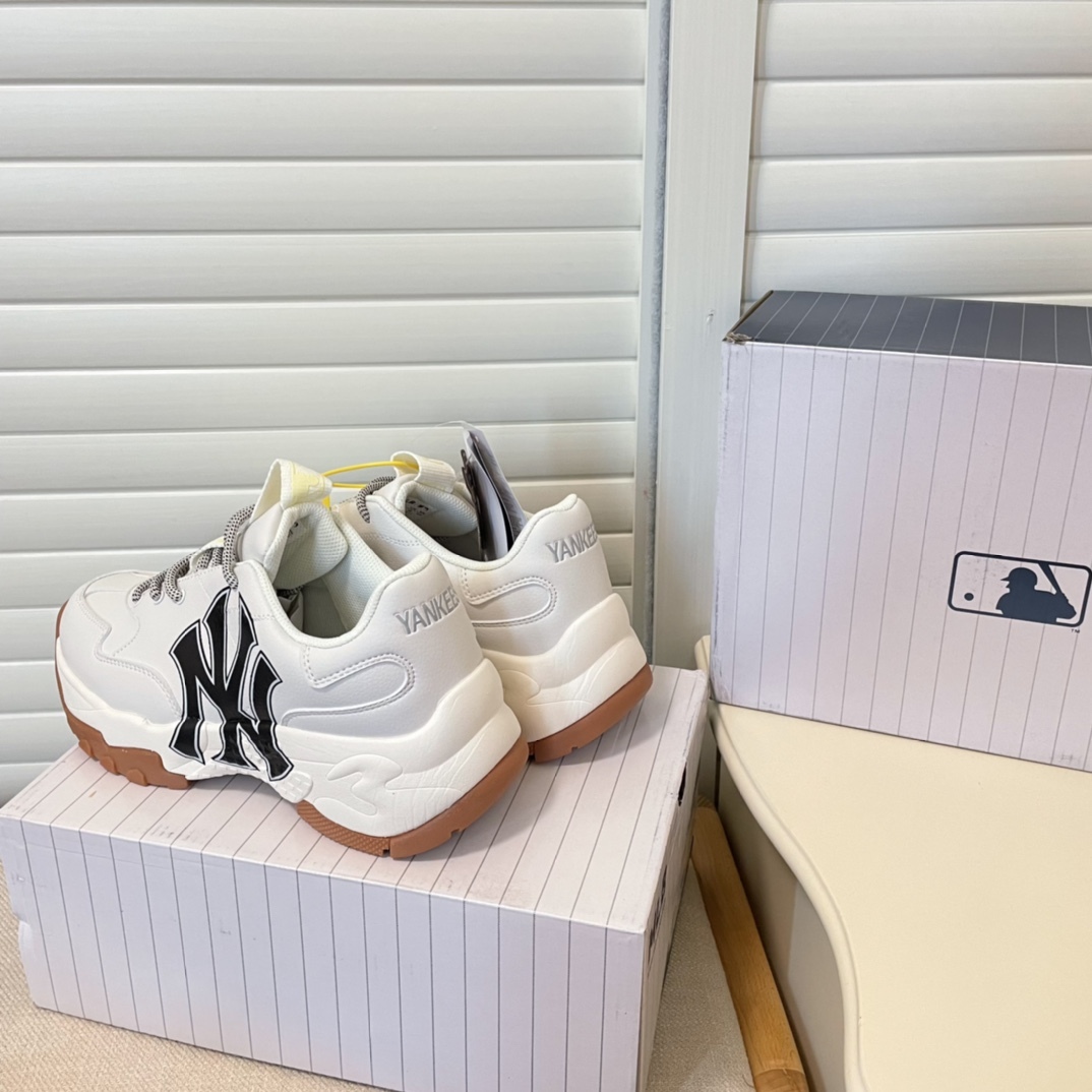MLB new height-increasing thick sole sneakers casual shoes-Luxeon
