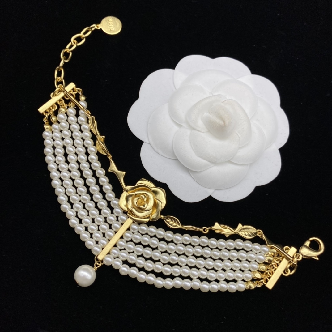 D style New Pearl Flower Vintage Set Necklace-Luxeon