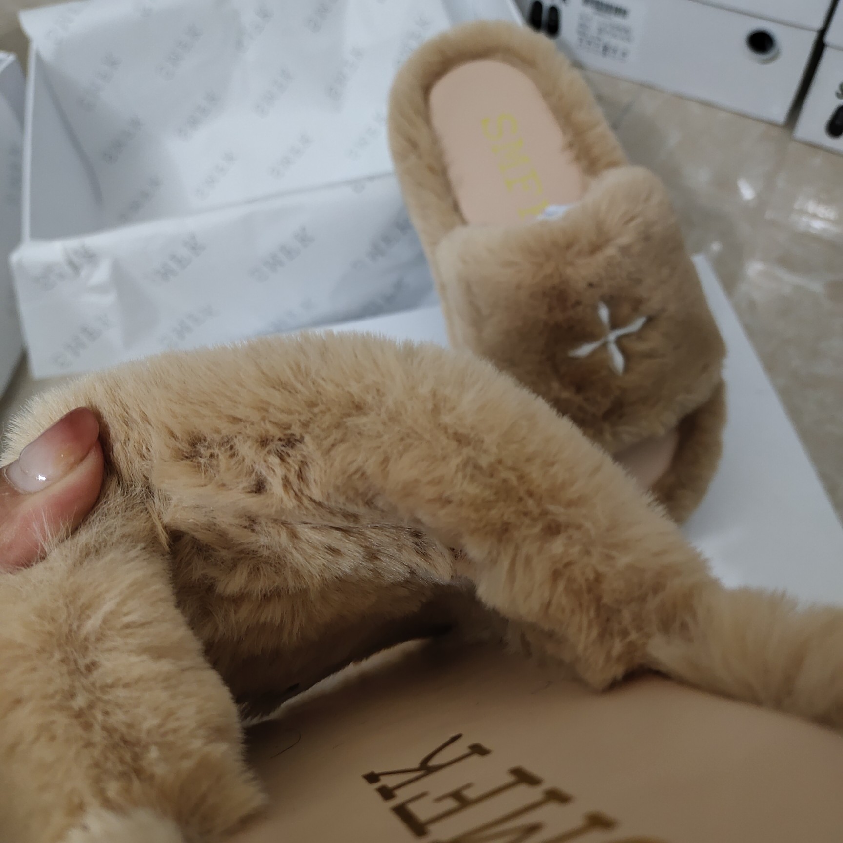 SMFK wool slippers new colors-Luxeon