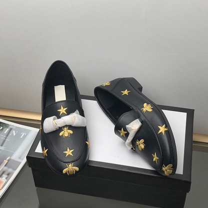 G style Women Flat Genuine Leather Loafers-Luxeon