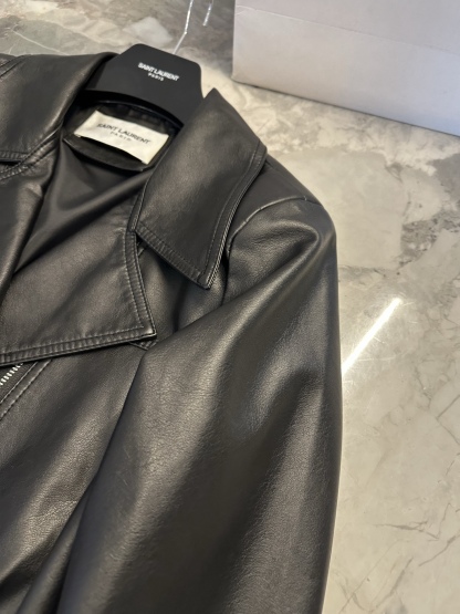leather trench coat