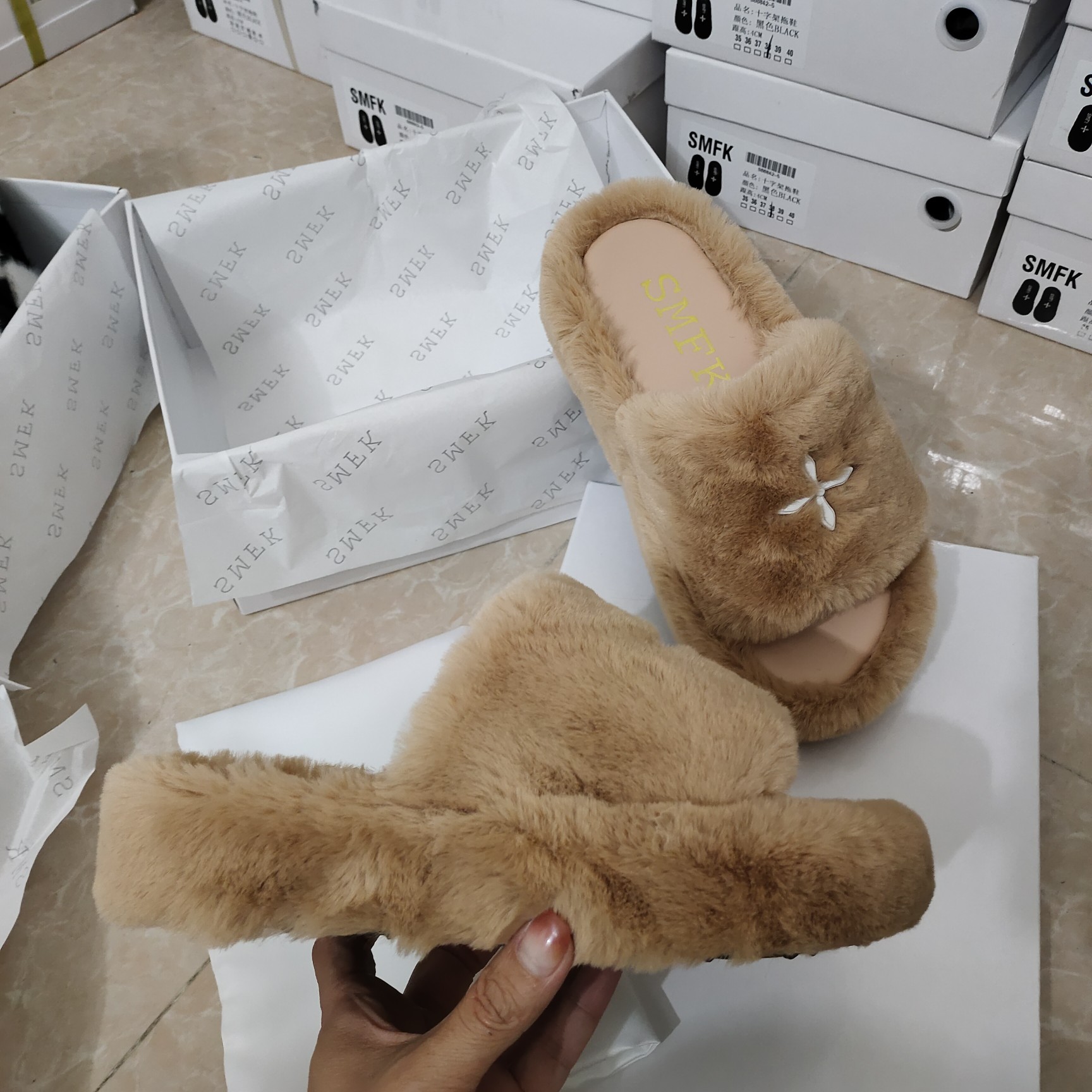 SMFK wool slippers new colors-Luxeon