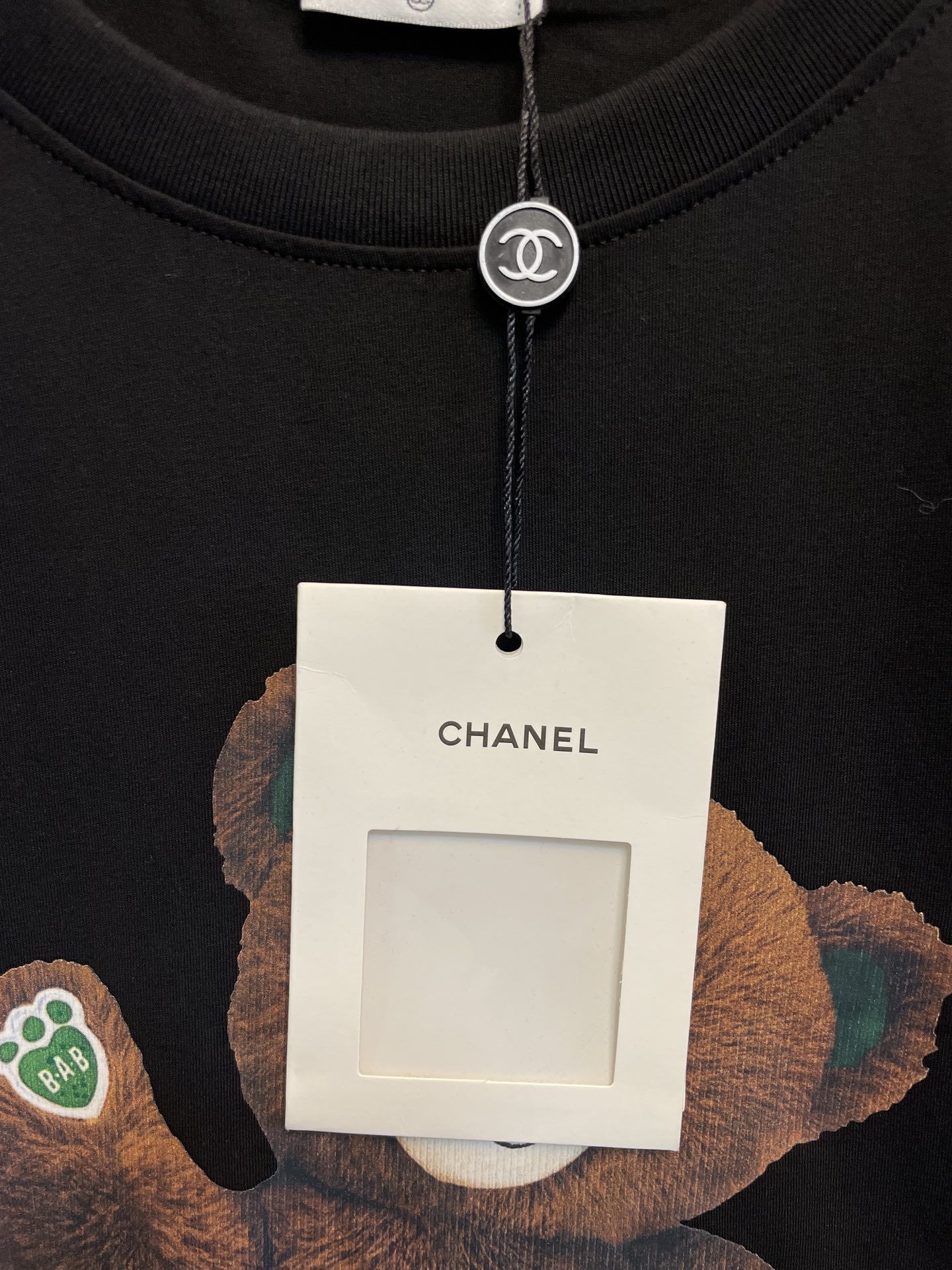 C style digital jet printing bear short sleeve T-shirt-Luxeon