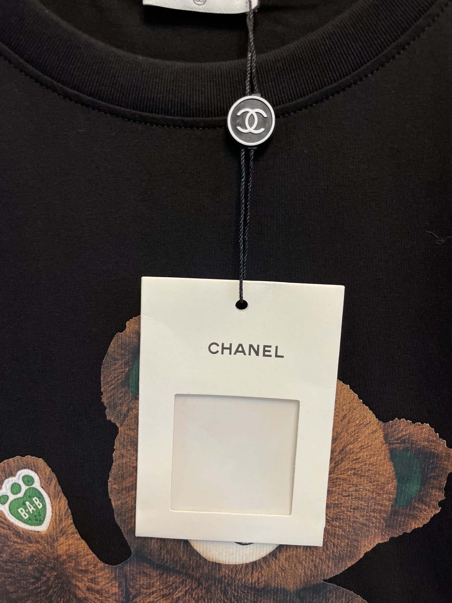 C style digital jet printing bear short sleeve T-shirt-Luxeon