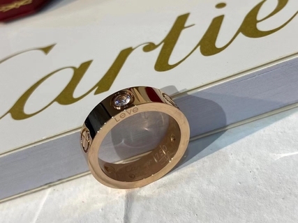 Cartier Rose Gold Couple Ring-Luxeon