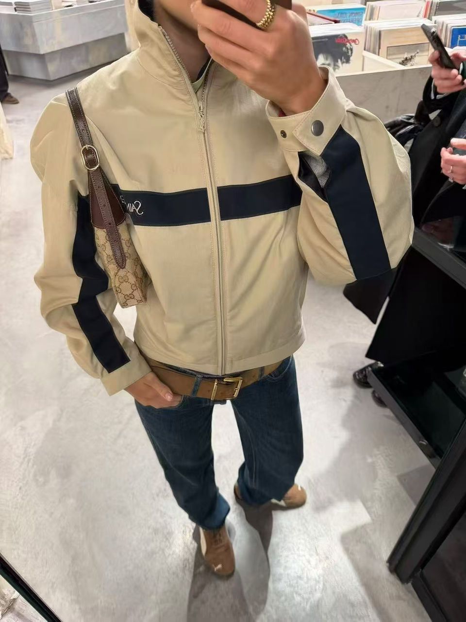 Color-blocked jacket 
