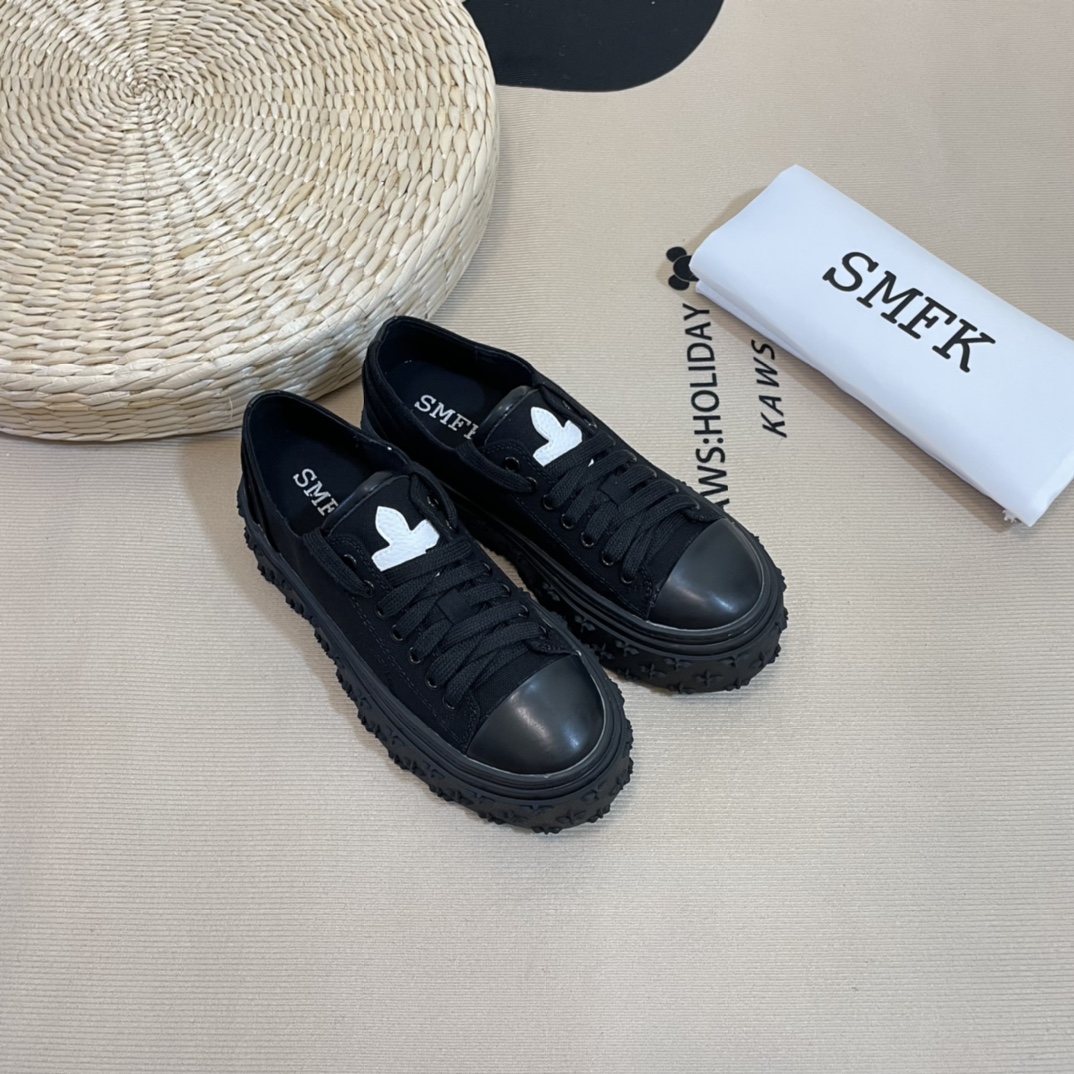 SMFK Tide Cross logo thick sole casual shoes-Luxeon