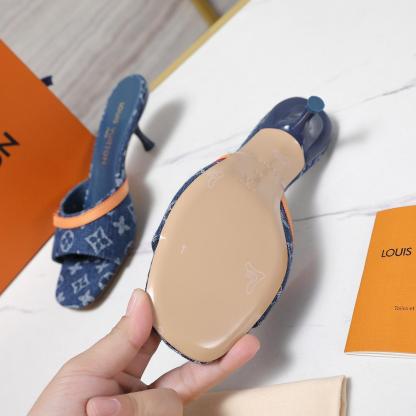 L Style Denim Slippers
