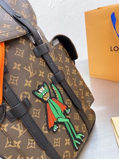 L style bag Backpack For Unisex-Luxeon