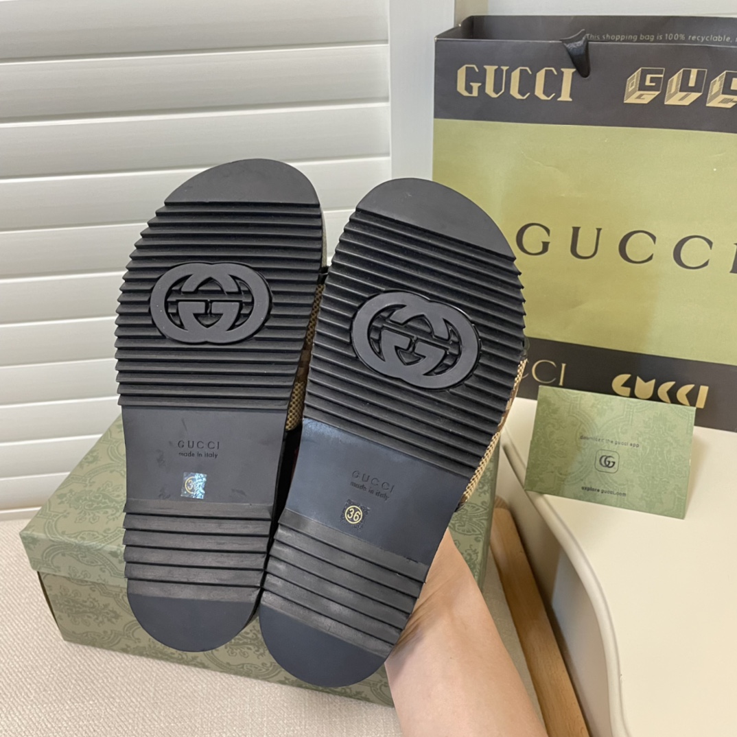 G style couple thick sole sandals-Luxeon