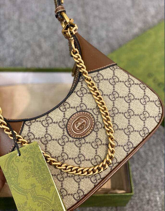 G style autumn and winter latest hobo croissant bag-Luxeon