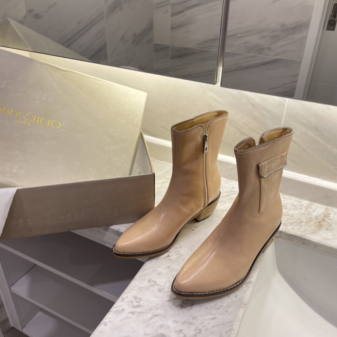 Jimmy Choo new autumn winter zipper knee & ankle boots-Luxeon