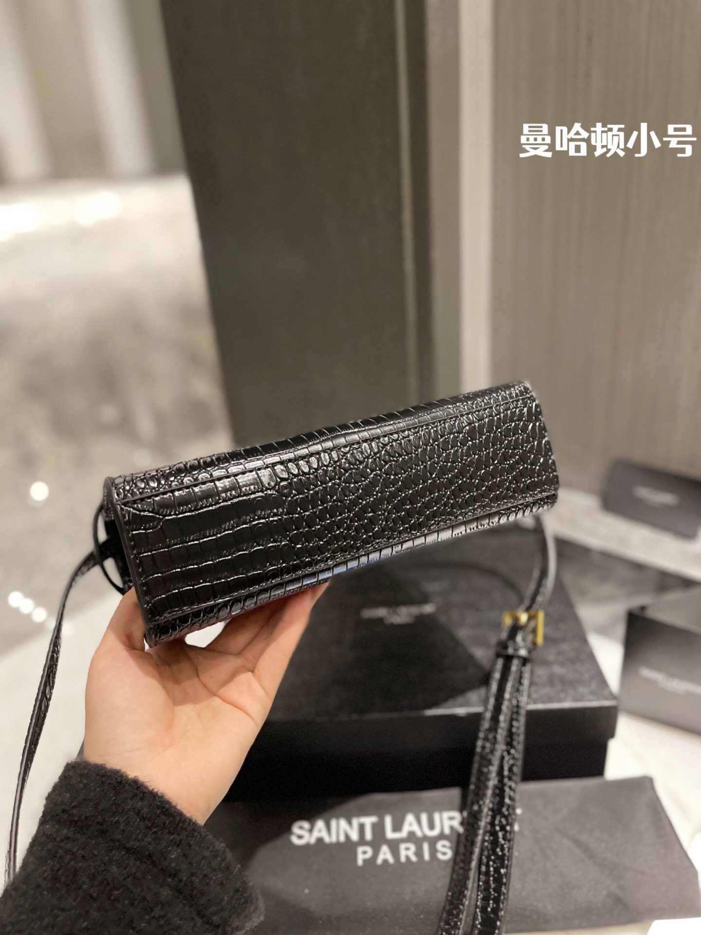 Saint Laurent Y style Manhattan Box Bags Messenger Bags-Luxeon