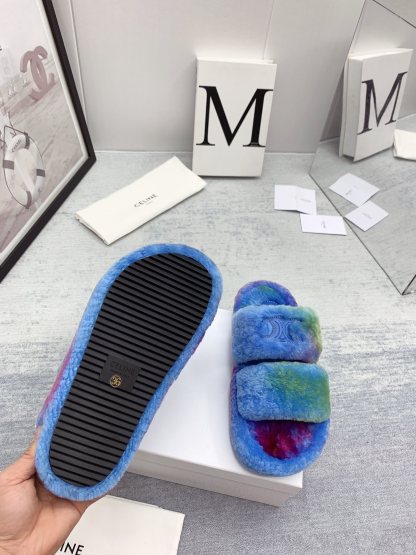 C style new winter pure wool slippers top quality-Luxeon