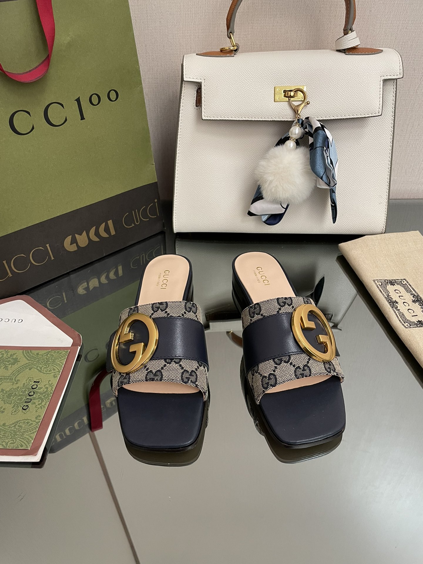 G style Double G flats sandals-Luxeon