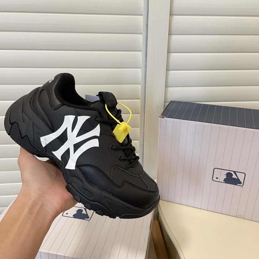 MLB new height-increasing thick sole sneakers casual shoes-Luxeon