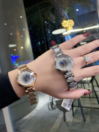 Ballon Bleu De Cartier Watch Luxury Series Crystal Diamond Dial High Quality-Luxeon