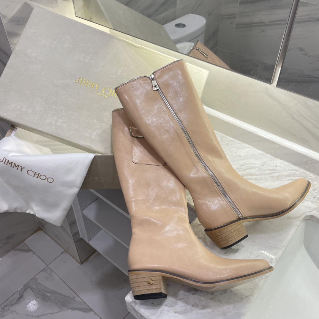 Jimmy Choo new autumn winter zipper knee & ankle boots-Luxeon